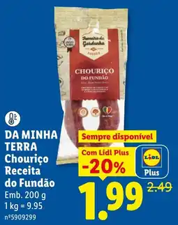 Lidl Da minha terra chouriço receita do fundão promoção