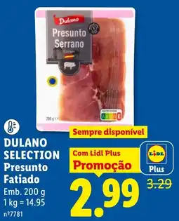 Lidl Dulano Presunto Serrano Fatiado promoção