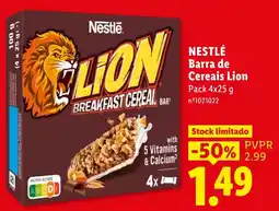 Lidl Nestlé Barra de Cereais Lion promoção
