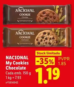 Lidl Nacional my cookies chocolate promoção