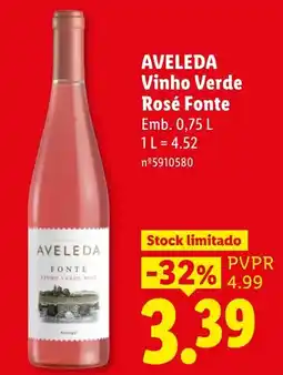 Lidl Aveleda vinho verde rosé fonte promoção