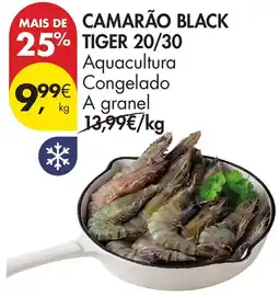 Pingo Doce Camarão black tiger 20/30 promoção
