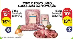 Pingo Doce Polvo limpo congelado promoção
