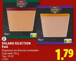 Lidl Dulano selection patê promoção