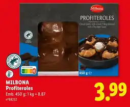 Lidl milbona profiteroles promoção