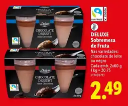 Lidl Deluxe Sobremesa de Fruta promoção