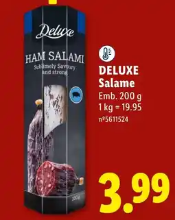 Lidl Deluxe salame promoção