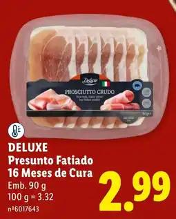 Lidl Deluxe Presunto Fatiado promoção