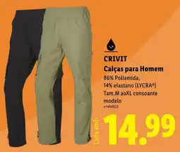 Lidl Crivit calças para homem promoção