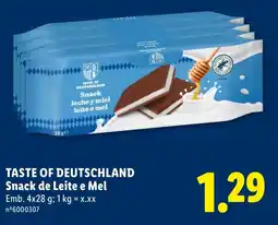 Lidl Taste of Deutschland Snack de Leite e Mel promoção