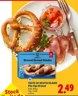 Lidl Taste of Deutschland Pão tipo Bretzel promoção
