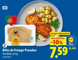 Lidl Bifes de Frango Panados promoção