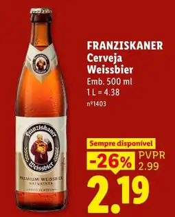 Lidl Franziskaner cerveja weissbier promoção