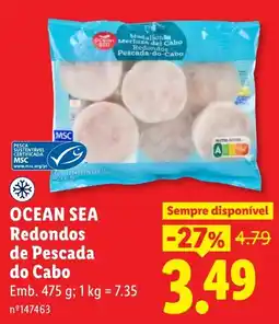 Lidl Ocean Sea Redondos de Pescada do Cabo promoção