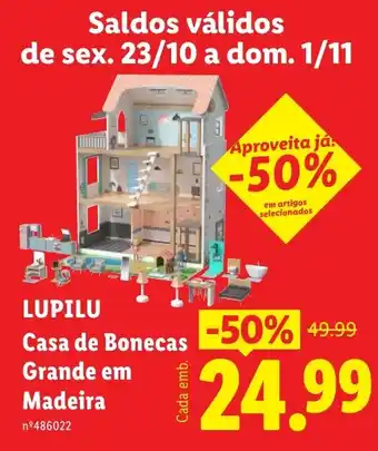 Lupilu casa de bonecas grande em madeira