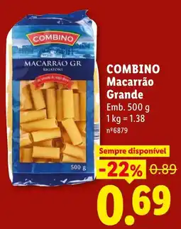Lidl Combino macarrão grande promoção