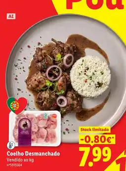 Lidl Coelho Desmanchado promoção