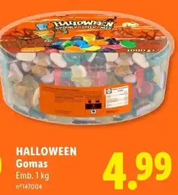 Lidl Halloween gomas promoção