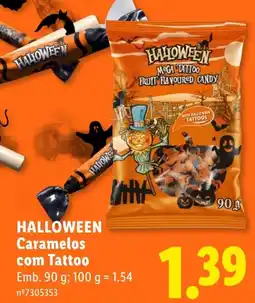 Lidl Halloween Caramelos com Tattoo promoção