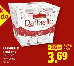 Lidl Raffaello Bombons promoção