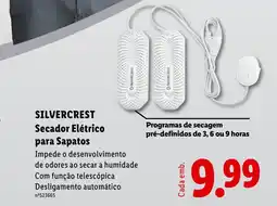 Lidl silvercrest secador elétrico para sapatos promoção