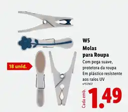 Lidl W5 Molas para Roupa promoção