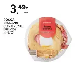 Continente Rosca Serrana Continente promoção