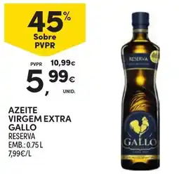Continente Azeite virgem extra gallo reserva promoção