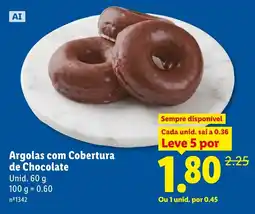 Lidl Argolas com Cobertura de Chocolate promoção