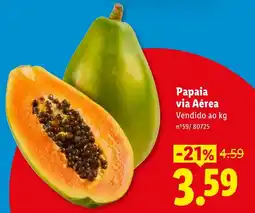 Lidl Papaia via Aérea promoção