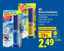 Lidl W5 discos sanitários promoção