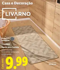 Lidl Livarno tapete para cozinha promoção