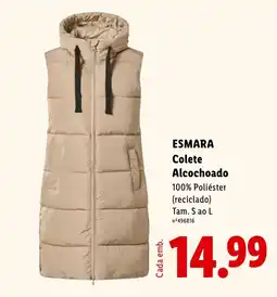 Lidl Esmara colete alcochoado promoção
