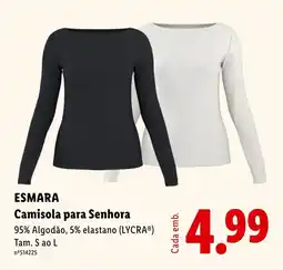Lidl Esmara camisola para senhora promoção
