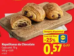 Lidl Napolitanas de Chocolate promoção