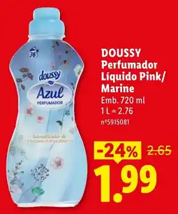 Lidl Doussy perfumador líquido pink/marine promoção