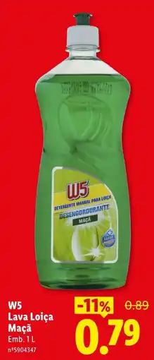 Lidl W5 Lava Loiça Maçã promoção