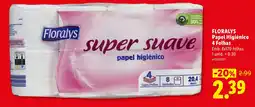 Lidl Floralys papel higiênico super suave promoção