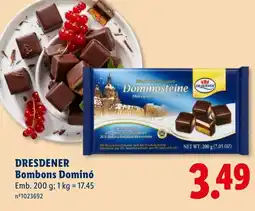 Lidl Dresdener bombons dominó promoção