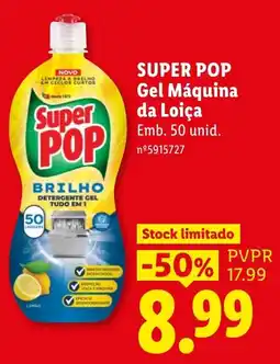 Lidl Super Pop gel máquina da loiça promoção