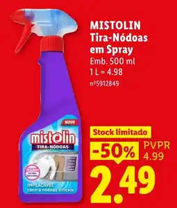Lidl mistolin tira-nódoas promoção