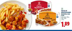 Lidl Taste of Deutschland Salsichas com Caril promoção