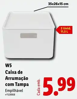Lidl Caixa de Arrumação com Tampa promoção
