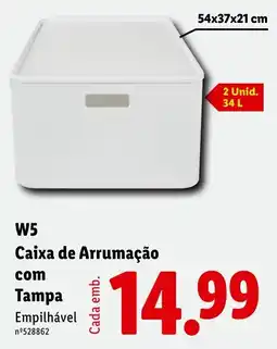 Lidl W5 Caixa de Arrumação com Tampa promoção