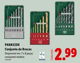 Lidl Parkside conjunto de brocas promoção