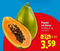 Lidl Papaia via Aérea promoção