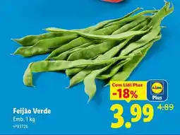 Lidl Feijão-Verde promoção