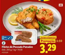 Lidl Filetes de Pescada Panados promoção