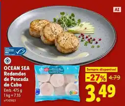 Lidl OCEAN SEA Redondos de Pescada do Cabo promoção