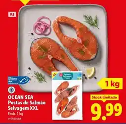 Lidl OCEAN SEA Postas de Salmão Selvagem XXL promoção